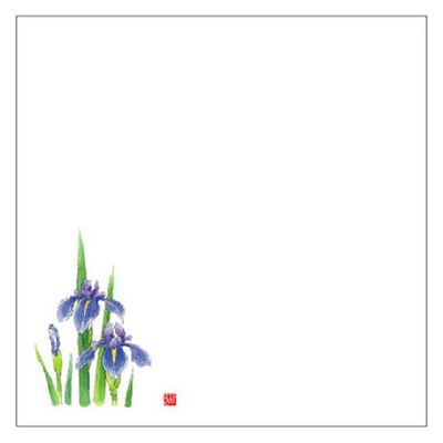 カミイソ産商 敷紙 耐油天紙 5寸 No.0064 しょうぶ 70000064 1袋(100個)（直送品）