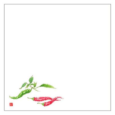 カミイソ産商 敷紙 耐油天紙 5寸 No.0067 唐辛子 70000067 1袋(100個)（直送品）