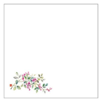 カミイソ産商 敷紙 和紙4寸懐紙 No.6236 萩 70016236 1袋(100個)（直送品）