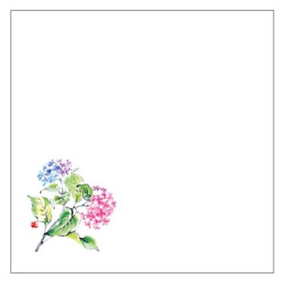 カミイソ産商 敷紙 和紙5寸懐紙 No.7220 あじさい 70027220 1袋(100個)（直送品）