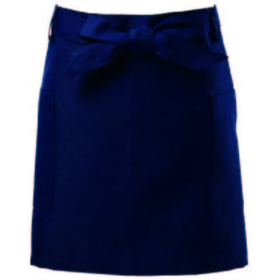 サンユニフォーム ショートエプロン(ネイビー)F 701-S713-3 1点（直送品）