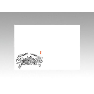 カミイソ産商 テーブルマット 尺3寸 No.102 かに 71000102 1袋(100個)（直送品）