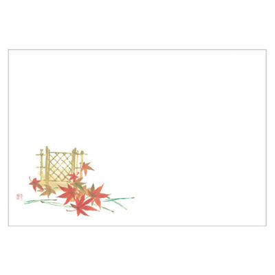 カミイソ産商 テーブルマット 尺3寸 No.322 もみじ 72000322 1袋(100個)（直送品）