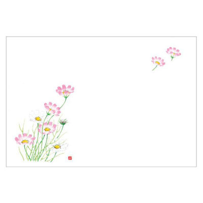 カミイソ産商 テーブルマット 尺3寸 No.412 コスモス 72000412 1袋(100個)（直送品）