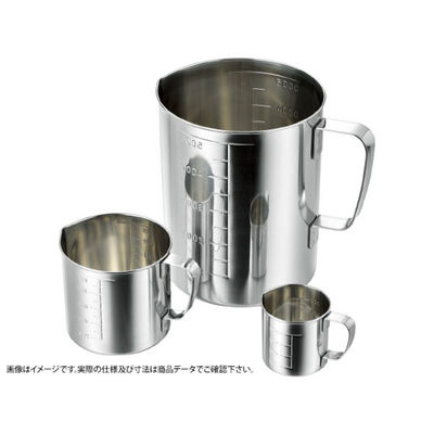 赤川器物製作所 計量カップ AG18-8 口付水マス 500cc 800500 1袋（直送品）