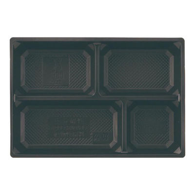 PLA80552B 植物性プラスチックトレー 80-55-2 PLA-HG 黒(本州/四国) 8HO11-B14（直送品）