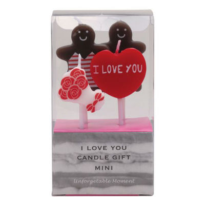 カメヤマ 贈答用飾り アイラブユーキャンドルギフトミニ B5535-00-20 1ケース(40個(10個×4))（直送品）
