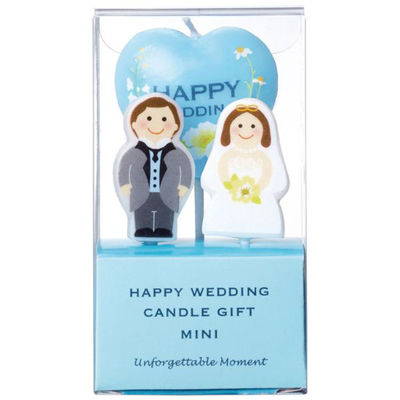 カメヤマ 贈答用飾り ハッピーウェディングキャンドルギフトミニ B5536-00-00 1ケース(40個(10個×4))（直送品）