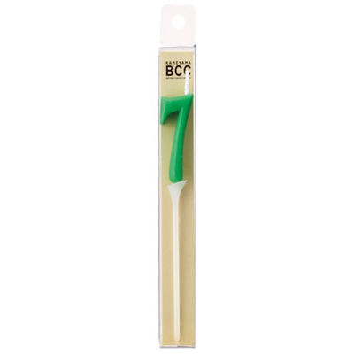 カメヤマ 贈答用飾り ナンバーキャンドルミニ ライト 7番 B7550-07-07GR 1ケース(160個(10個×16))（直送品）