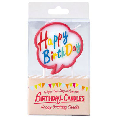 カメヤマ 贈答用飾り バースデーケーキキャンドル フキダシ BA323-00-00F 1ケース(144個(12個×12))（直送品）