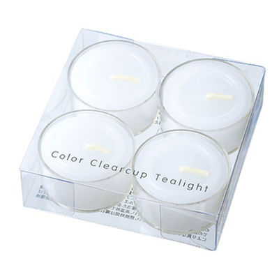 カメヤマ キャンドル クリアカップティーライト4個入 BA825-00-10WK 1ケース(72個(6個×12))（直送品）