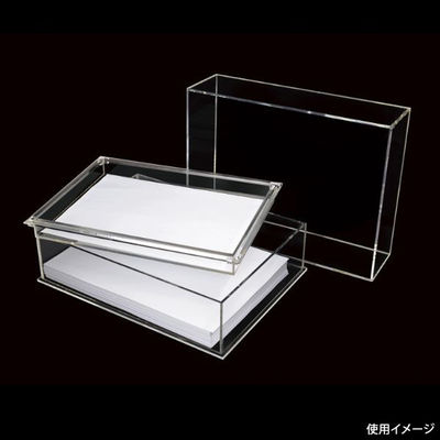 クルーズ アクリル什器 アクリル決済箱 中蓋付 A5 CRC8502 1点（直送品）