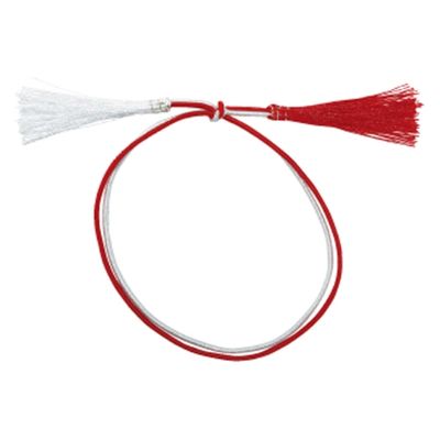 ラッピング用品 No.5 2重ゴム房 Aタイプ(二重) 特中40cm 赤白金糸入 G1240RWR 1ケース(1000個(50個×20))（直送品）