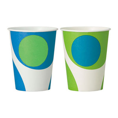 日本デキシー 紙カップ 9フリング(2デザインアソート) GCCVP9FG 1ケース(2500個(100個×25))（直送品）