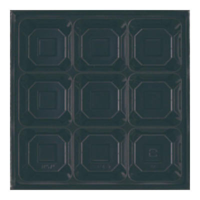 アヅミ産業 HSH-W222-222 中仕切セット 9ツ仕切 HSH222UDBK 1ケース(100個)（直送品）