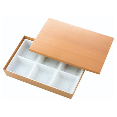 アヅミ産業 弁当容器 HSH-90-60 テーパー型貼箱 (杉木目) HSH9060SUM 1ケース(100個(25個×4))（直送品）