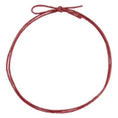 イグチ ラッピング用品 4ッ打ラメ入りゴム 2重片花結び 62cm 赤×銀 KH04262RS 1ケース(1000個(100個×10))（直送品）