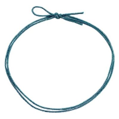 ラッピング用品 4ッ打ラメ入りゴム 2重片花結び 74cm ブルー×銀 KH04274LBS 1ケース(1000個(100個×10))（直送品）