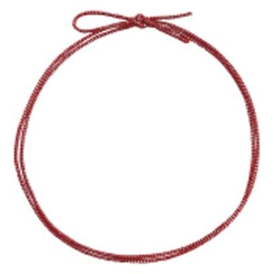 イグチ ラッピング用品 4ッ打ラメ入りゴム 2重片花結び 74cm 赤×銀 KH04274RS 1ケース(1000個(100個×10))（直送品）