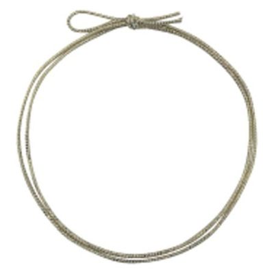 イグチ ラッピング用品 4ッ打ラメ入りゴム 2重片花結び 74cm 白×金 KH04274WG 1ケース(1000個(100個×10))（直送品）