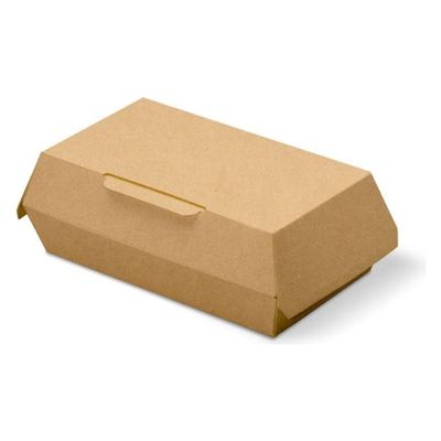 クラウンパッケージ 弁当容器 K-SC-12 茶 無地 テイクアウトボックス 1ケース(200個(50個×（直送品）