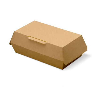 クラウンパッケージ 弁当容器 K-SC-13 茶 無地 テイクアウトボックス 1ケース(200個(50個×4))（直送品）