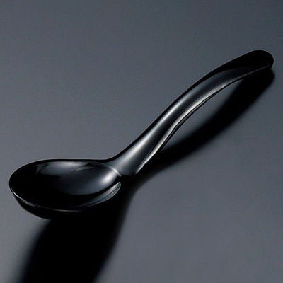 マイン メラミン食器 M10-954 レンゲ 黒 1袋(10個)（直送品）