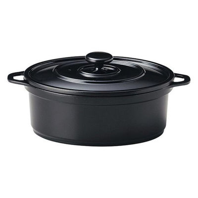 マイン 鍋 M11-082 ミニココ オーバル 黒(アルミ) 1点（直送品）