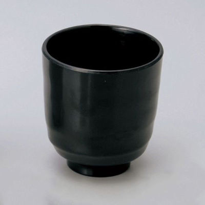 マイン メラミン食器 M11-123 湯呑み 黒 1ケース(160個(5個×32))（直送品）