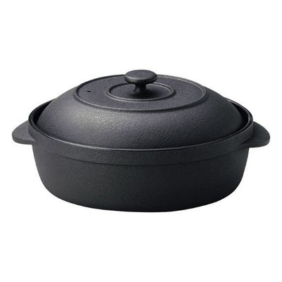 マイン 鍋 M11-296 ミニココ 楕円 ブラック 1点（直送品）