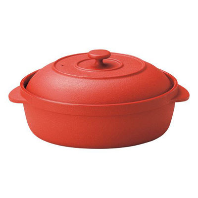 マイン 鍋 M11-297 ミニココ 楕円 レッド 1点（直送品）