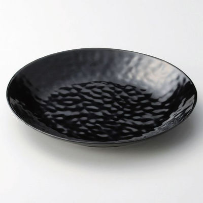 マイン メラミン食器 M11-372 大皿 φ30 黒 1袋（直送品）