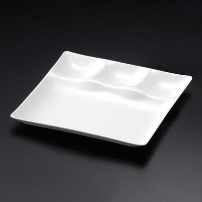 マイン 皿 M11-527 角プレート コンビ 白 1袋（直送品）