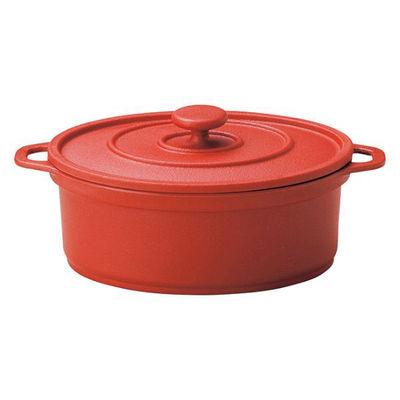 マイン 鍋 M11-715 ミニココ オーバル(大) レッド 1点（直送品）