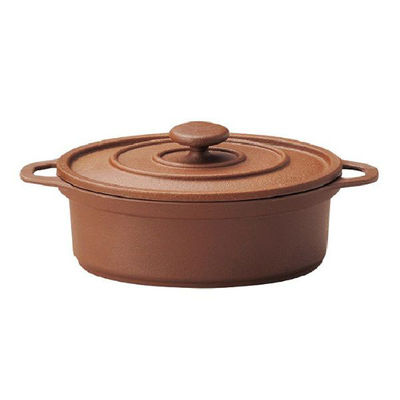 マイン 鍋 M11-716 ミニココ オーバル(大) ブラウン 1点（直送品）