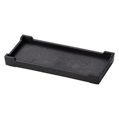 マイン カスタートレー M44-163 カスター盆 ブラック 10.5×23 1点（直送品）