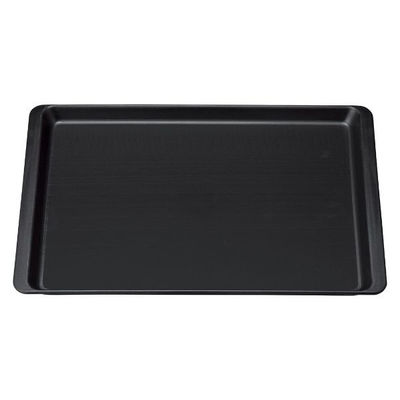 マイン お盆 M44-409 長角盆 420×294 ブラック ノンスリップ 1ケース(30個)（直送品）