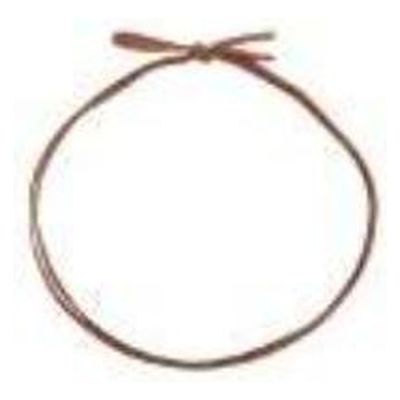 イグチ 装飾資材 平彩ゴム 二重片花結び 中74cm 茶 OKKH7274BR 1ケース(1000個(100個×10))（直送品）