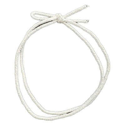 イグチ 装飾資材 ペーパーゴム 2重片花結び 58cm 白 OKKHKAMI258W 1ケース(1000個(100個×10))（直送品）