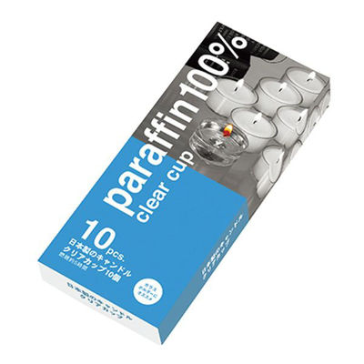 カメヤマ キャンドル 日本製のキャンドルクリアカップ10個入 S8350-55-10 1ケース(50個(10個×5))（直送品）