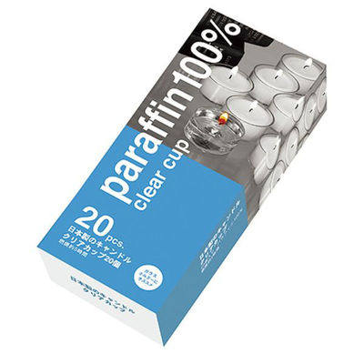 カメヤマ キャンドル 日本製のキャンドルクリアカップ20個入 S8350-55-20 1ケース(12個(4個×3))（直送品）