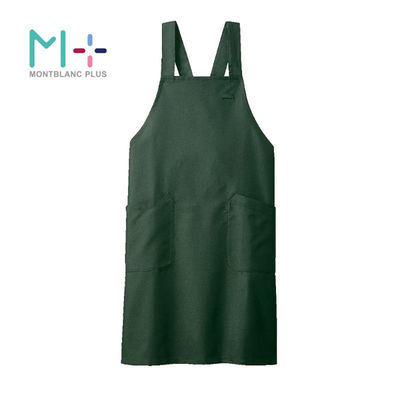 住商モンブラン 胸当てエプロン エプロン 兼用 ボトルグリーン F SA003-33_F 1点（直送品）