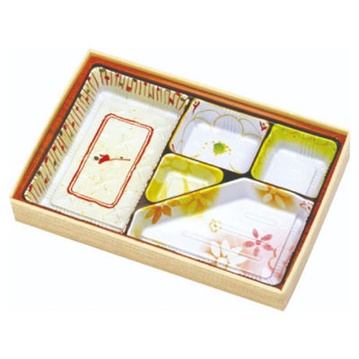 アヅミ産業 折箱 W-90-60 シャクリ蓋(T90-60F柄) W-A007 1ケース(80個(10個×8))（直送品）