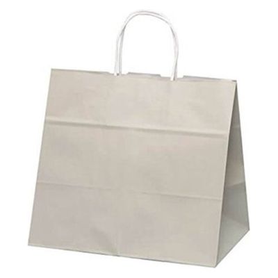 パックタケヤマ 紙手提袋 自動手提袋 HV75 グレー XZT00936 1ケース(200個(50個×4))（直送品）