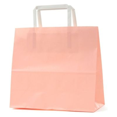 パックタケヤマ 紙手提袋 平紐手提袋 H平24 ピンク XZTT1003 1ケース(200個(50個×4))（直送品）