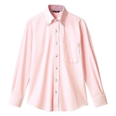 住商モンブラン ボタンダウンシャツ ZK2711-5CB_SSS ニットシャツ 兼用 長袖 ピンク SSS 1点（直送品）