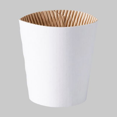 8オンスペーパーカップ用スリーブ(白) 02455 1ケース(2000個(200個×10))（直送品）