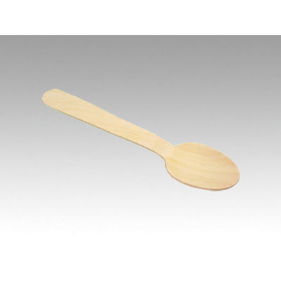 使い捨てスプーン テイクアウト用木製スプーン 140mm 100本入 00207959 1袋（直送品）