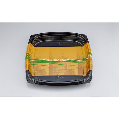 シーピー化成 寿司桶 NUN角桶4 秀英金 本体 0780404008995 1ケース(120個(10個×12))（直送品）