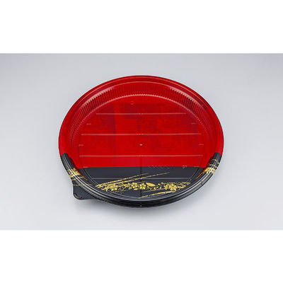 シーピー化成 寿司桶 NUN丸桶4 天佑赤 本体 0780504004035 1ケース(120個(10個×12))（直送品）